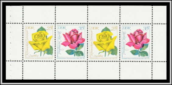 Roses Booklet Pane