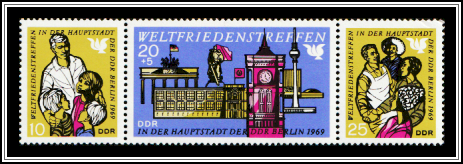 Berlin Buildings, Adults and Children of Different Nationalities