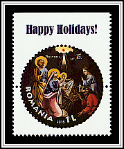 Happy Holidays! in Violet Blue