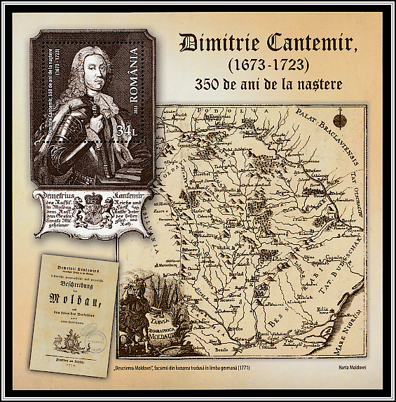 Cantemir, Map and Cover from History of Moldavia