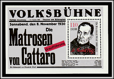 Dr. Freidrich Wolf, Playbill from <i>The Cattaro Mutiny</i>