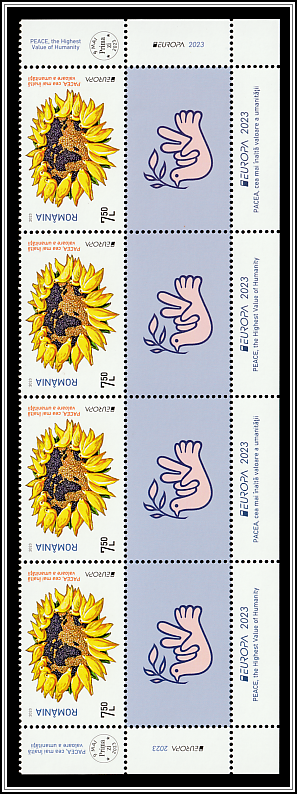 Peace Doves in the Shape of a Sunflower