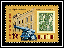 Stamp of 1919 and Museum Exterior