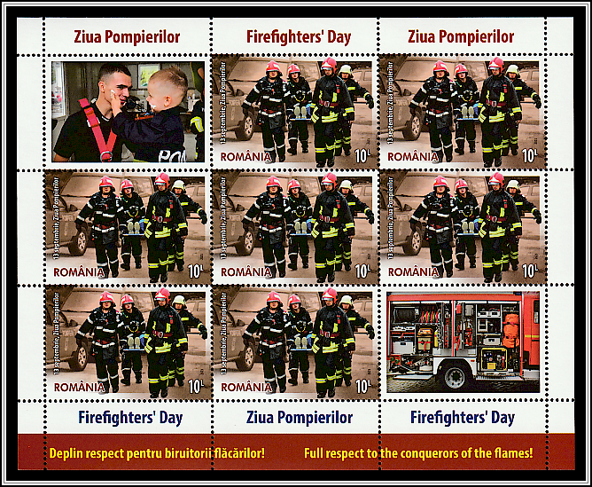 Modern Firefighters Performing Rescue
