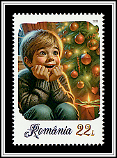 Child in Front of Christmas Tree