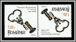Pocket Corkscrew with Gold Ornaments (France, 18th Century) Tête-bêche Type III