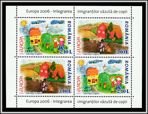 Children/Refugees in Front of a House