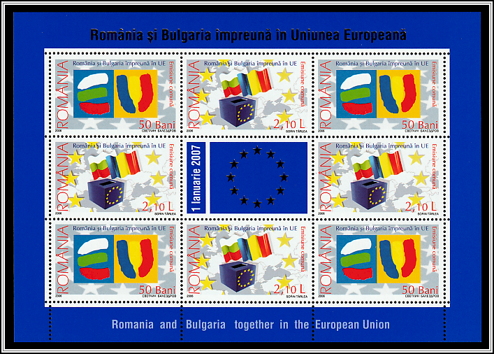 Mini-sheet with EU Flag Label
