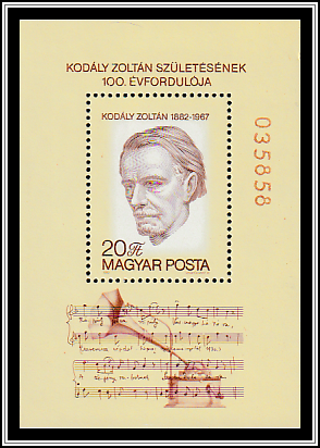 Kodály Zoltán, Music Score, Phonograph