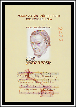 Kodály Zoltán, Music Score, Phonograph