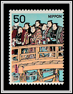 Wrestlers on Ryōgoku Bridge, Utagawa Kunisada I