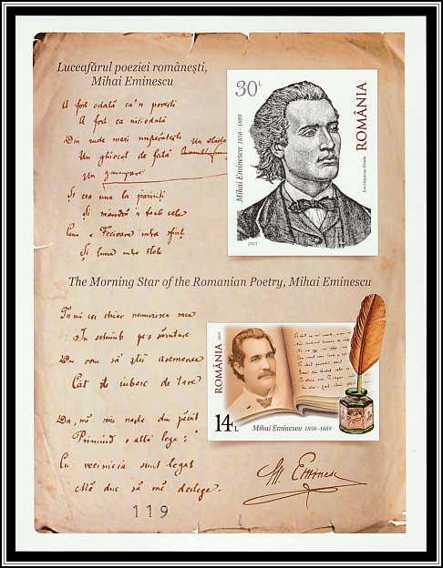 Mihai Eminescu and One of His Signed Manuscripts