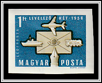 Envelope, Airplane, Locomotive, Quill Pen, Cargo Ship