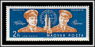 Cosmonauts Nikolayev and Popovich with Spacecraft