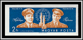Cosmonauts Nikolayev and Popovich with Spacecraft