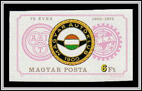 Emblems: Alliance de Tourisme, Hungarian Auto Club, Fédération Internationale de l'Automobile