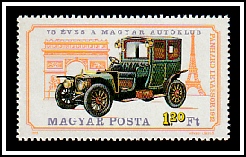 Panhard-Levassor, France 1912; Arc de Triomphe, Eiffel Tower