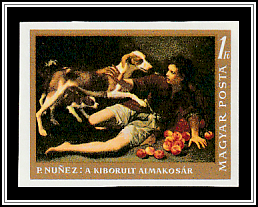 A Boy with an Apple Basket and Two Dogs, Pedro Nuñez de Villavicencio