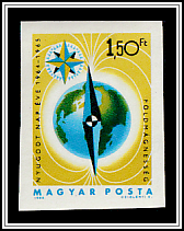 Geomagnetism; Magnetic Needle in Front of Earth, Compass Rose