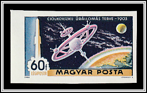Space Station Plan by Konstantin Tsiolkovsky (1903)