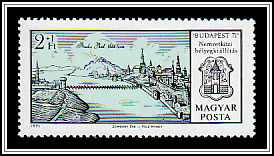 Historical Copperplate Engraving Buda and Pest Around 1638, City Coat of Arms