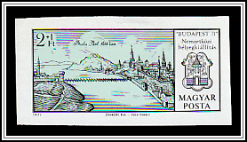 Historical Copperplate Engraving Buda and Pest Around 1638, City Coat of Arms