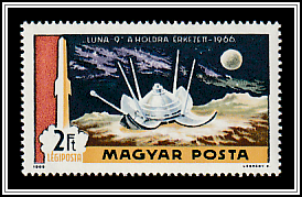 Luna 9 on the Moon (1966)