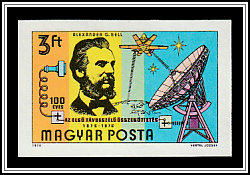 Alexander Graham Bell, Telephone, Molniya Satellite, and Ground Station