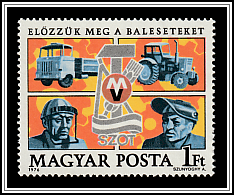 Truck, Tractor, Workers, SZOT Emblem