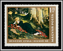 Woman Reading in a Forest; Benczúr Gyula