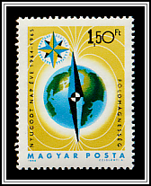 Geomagnetism; Magnetic Needle in Front of Earth, Compass Rose