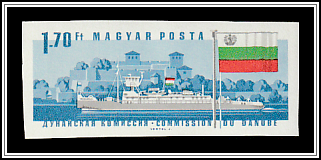 Pushboat Miskolc, Vidin Fortress; Flag of Bulgaria