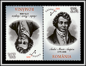 Ampère and Ammeter Tête-bêche Pair