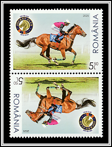 Equestian Competitors Tête-bêche Pair Type I