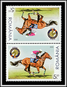 Equestian Competitors Tête-bêche Pair Type II