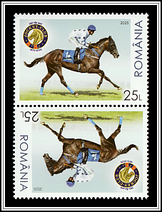 Equestian Competitors Tête-bêche Pair Type I