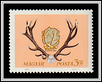 Emblem of the Hungarian Hunters' Association, Red Deer Antlers