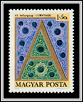 Initials from the Codices of the King Matthias I Corvinus Library - <i>A</i>