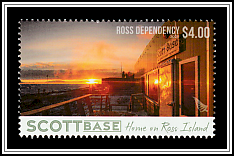 Sunset at the Antarctic Station