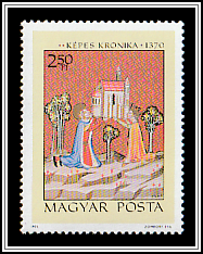 King Stephen and Queen Gizella Founding a Church