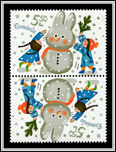Bunny Snowman Tête-bêche Type I