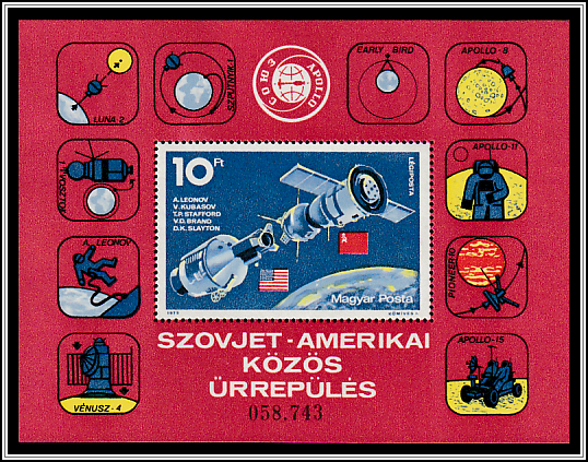 Apollo-Soyuz Docked in Orbit