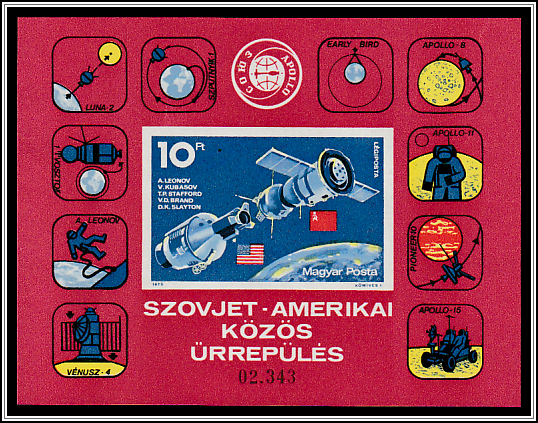 Apollo-Soyuz Docked in Orbit